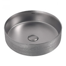 Раковина Abber Bequem AC2109BSM 40 х 40 см, накладная, серебро матовое