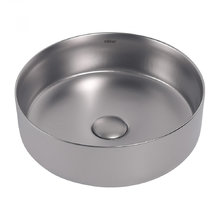 Раковина Abber Bequem AC2108MS 36 х 36 см, накладная, серебро матовое,