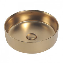 Раковина Abber Bequem AC2108MMG 36 х 36 см, накладная, золото матовое