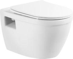 Подвесной унитаз BelBagno Loto BB070CHR/SC, безободковый, сиденье в комплекте