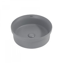 Раковина Abber Bequem AC2103MG, 40 х 40 см, накладная, серая матовая