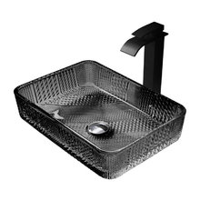 Раковина Abber Glas AK2312B, 46 х 33 см, накладная, стеклянная, прозрачная, черная