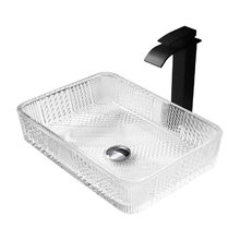 Раковина Abber Glas AK2312, 46 х 33 см, накладная, стеклянная, прозрачная