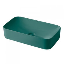 Раковина Abber Rechteck AC2204MDG, 60 х 35 см, накладная, зеленая матовая
