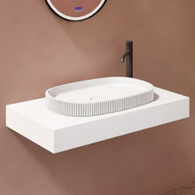 Раковина Abber Stein AS2601, 55 х 36 см, накладная, белая