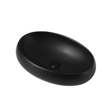 Раковина Abber Bequem AC2102MB, накладная, 60 x 40.5 x 15.5 см, черная матовая