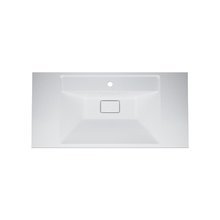 Раковина Am.Pm Inspire 2.0 M50AWPX1001WG искусственный мрамор, 100 см, с переливом