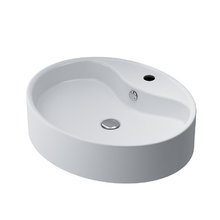 Раковина Am.Pm Universal C8FC1X056GWOV, 56 см, накладная, фарфор, белый глянцевый