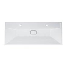 Раковина Am.Pm Inspire 2.0 M50AWPX1201WG искусственный мрамор, 120 см, с переливом