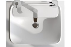 Раковина Am.Pm Func M8FWPC0600WM, 60 см, литьевой мрамор, цвет белый матовый