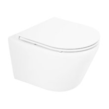 Унитаз подвесной BelBagno Tre, безободковый, крышка Soft Close, белый, BB8001CHR/SC