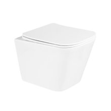 Унитаз подвесной BelBagno Due, безободковый, крышка микролифт, белый, BB3103CHR/SC