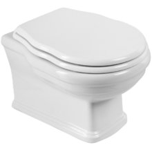 Подвесной унитаз BelBagno Boheme BB115CH/BB115SC, безободковый, сиденье микролифт, белый