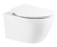 Подвесной унитаз BelBagno Prospero BB507B/BB2020SC, безободковый, сиденье микролифт, белый