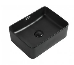 Раковина Aquanet Perfect 273678-1-MB 40.5 x 31.5 x 14 см, накладная, черный матовый