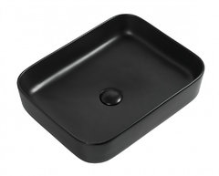 Раковина Aquanet Soul 245833-1-MB 50 x 40 x 13.5 см, накладная, черный