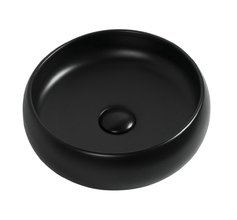 Раковина Aquanet Roumd-1-MB 36 x 36 x 13 см, накладная, черный матовый, 273680