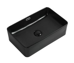 Раковина Aquanet Perfect 273677-2-MB 48 x 31.5 x 14 см, накладная, черный матовый