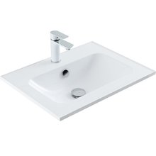 Раковина Aquanet Арт 306390, 60 см, искусственный камень, белый