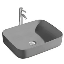 Раковина Aquatek Вега AQ5515-MG, 50 см, фарфор, цвет серый матовый