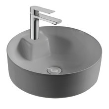 Раковина Aquatek Европа AQ5212-MG, 40.5 см, фарфор, цвет серый матовый