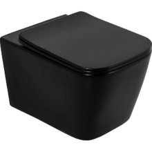 Подвесной унитаз BelBagno Ardente-C BB3202CHR-MB безободковый, цвет черный матовый