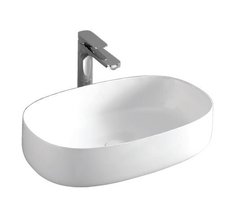 Раковина ArtCeram Cognac Countertop COL003 01 00, накладная, цвет белый глянцевый, 55 х 35 х 14,5 см