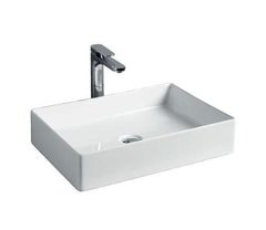 Раковина ArtCeram Scalino 55 SCL002 01 00, накладная, цвет белый глянцевый, 55 х 38 х 11,5 см