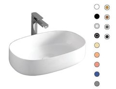 Раковина ArtCeram Cognac Countertop COL003 19 00, накладная, цвет ombra bruciata, 55 х 35 х 14,5 см