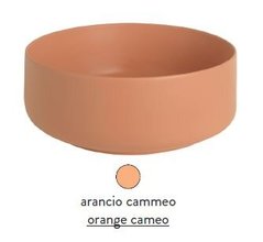 Раковина ArtCeram Cognac COL002 13 00, накладная, цвет arancio cammeo (оранжевый камео), 48 х 48 х 12,5 см
