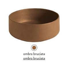 Раковина ArtCeram Cognac Countertop COL001 19 00, накладная, цвет ombra bruciata, 42 х 42 х 16 см