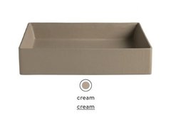 Раковина ArtCeram Scalino 55 SCL002 22 00, накладная, цвет cream (бежевый), 55 х 38 х 11,5 см