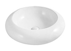 Раковина Azario 49 см накладная, без перелива, белый, AZ-3010