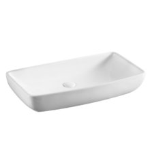 Раковина Azario 60 см накладная, без перелива, белый, AZ-4959B