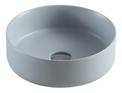 Раковина Azario 34.6 см накладная, без перелива, серый матовый, AZ-3134-MFGSP