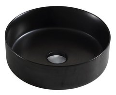 Раковина Azario 34.6 см накладная, без перелива, черный матовый, AZ-3134-MBSP