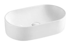 Раковина Azario 52 см накладная, без перелива, белый, AZ-1048