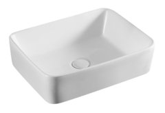 Раковина Azario 48.5 см накладная, без перелива, белый, AZ4565