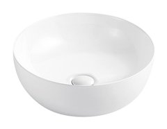 Раковина Azario 40.5 см накладная, без перелива, белый, AZ-3216