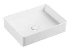 Раковина Azario 47 см накладная, без перелива, белый, AZ-2178-S