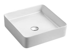 Раковина Azario 36 см накладная, без перелива, белый, AZ-2179-S