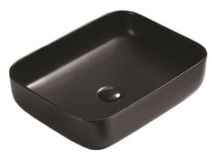 Раковина Azario 50 см накладная, без перелива, черный матовый, AZ-78109MB