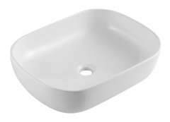 Раковина Azario 50 см накладная, без перелива, белый, AZ41015