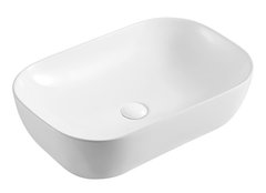 Раковина Azario 61 см накладная, без перелива, белый, AZ-2143P