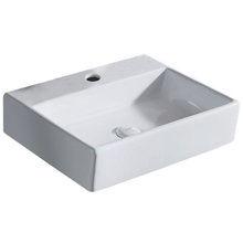 Раковина Azario 51 см накладная, без перелива, 1 отверстие, белый, AZ-414