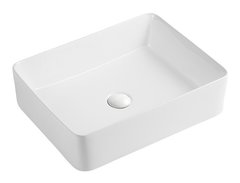 Раковина Azario 52 см накладная, без перелива, белый, AZ-2074B