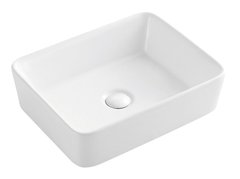 Раковина Azario 48 см накладная, без перелива, белый, AZ-2074SP