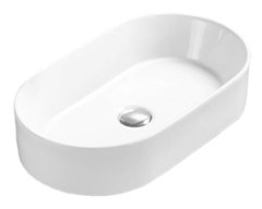 Раковина Azario 60 см накладная, без перелива, белый, AZ-78330D