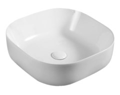 Раковина Azario 43 см накладная, без перелива, белый, AZ-41288