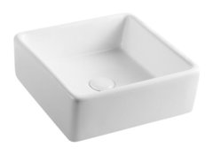 Раковина Azario 38 см накладная, без перелива, белый, AZ4566